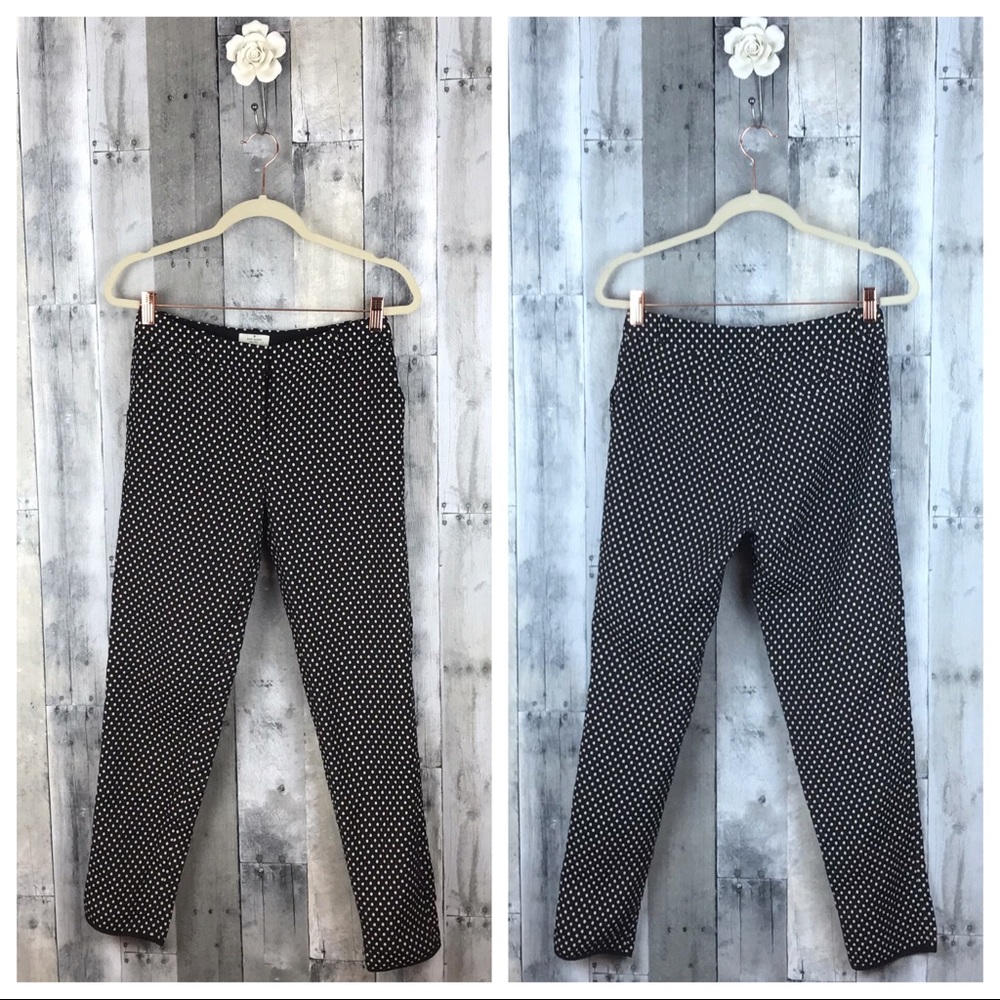 Kate Spade Margaux Cafe Dot Crop Pants Sz 2 EUC - Picture 2 of 8